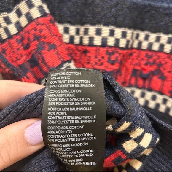 Free People We The Free To the Woods Knit Holiday Christmas Top NWT - Picture 10 of 14